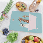 Playful Gangs in Bathtub Blue Cutting Board Gallery Image 2
