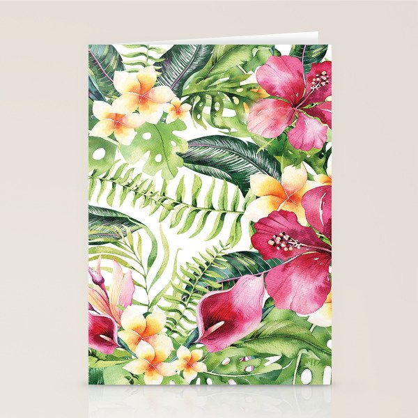 Tropical Botanical Stationery Card Gallery Image 2