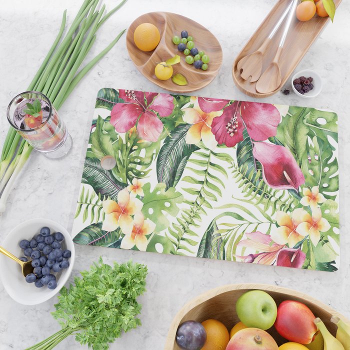 Tropical Botanical Cutting Board Gallery Image 2