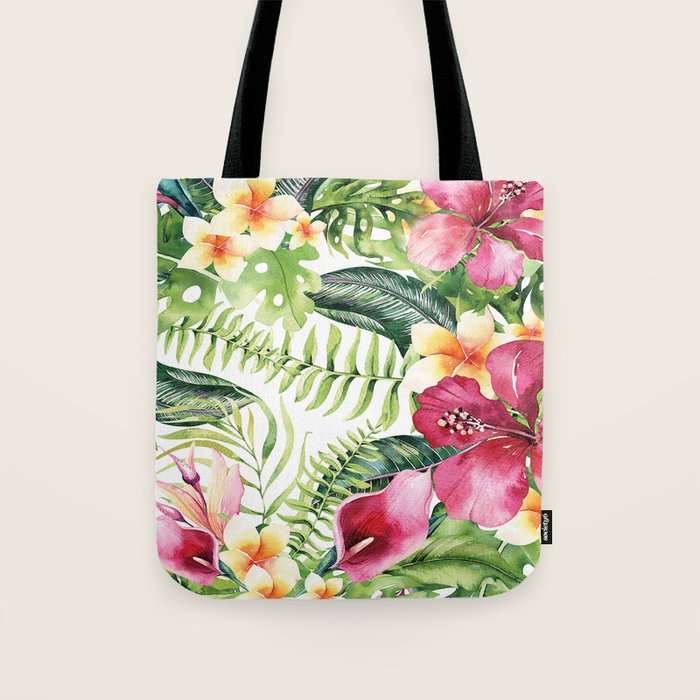 Tropical Botanical Tote Bag Gallery Image 1