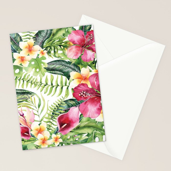 Tropical Botanical Stationery Card Gallery Image 2