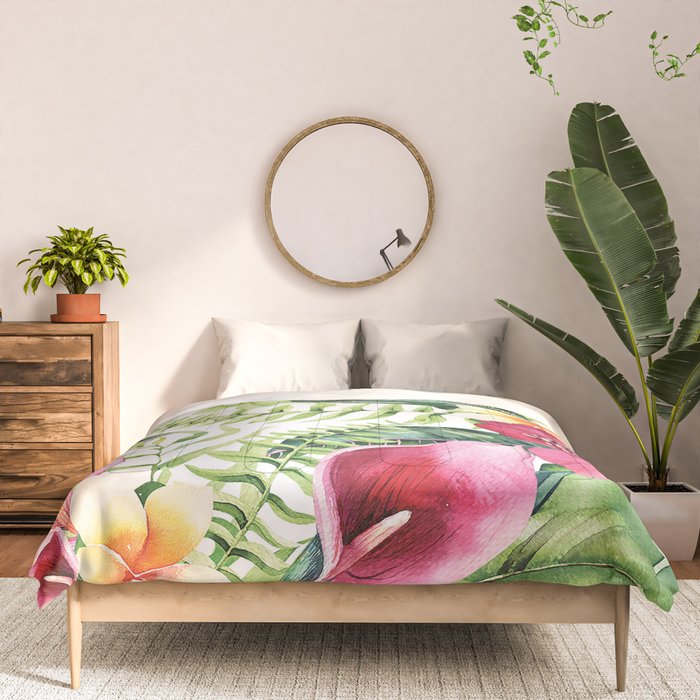 Tropical Botanical Comforter Gallery Image 3