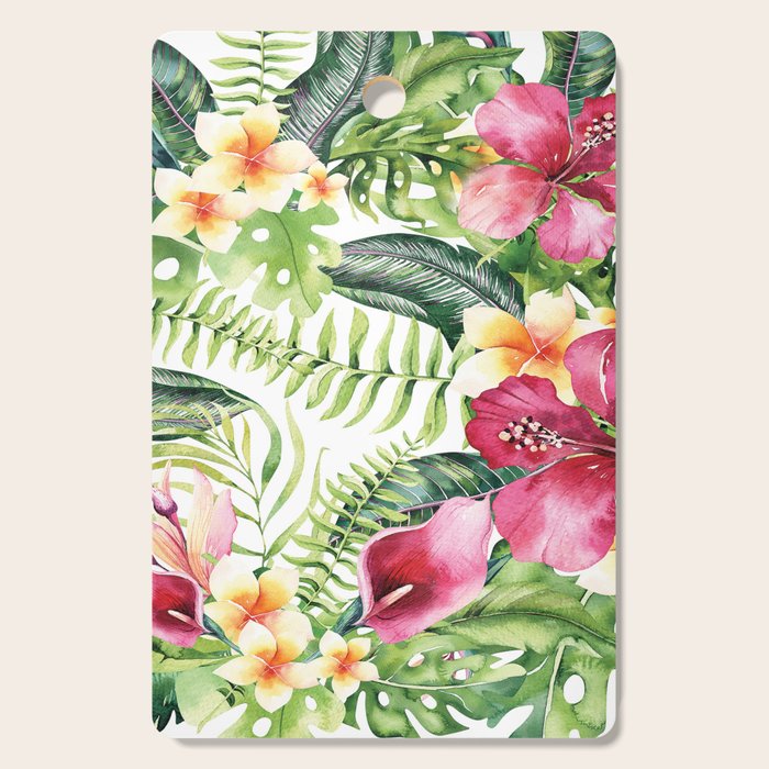 Tropical Botanical Cutting Board Gallery Image 1