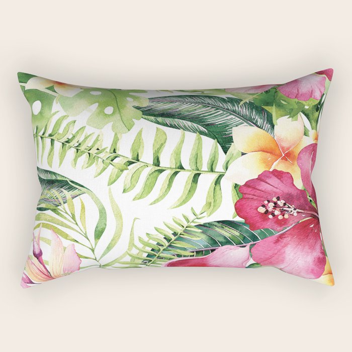 Tropical Botanical Rectangular Pillow Gallery Image 2