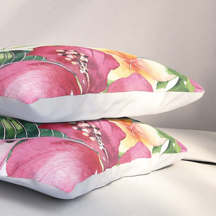 Tropical Botanical Pillow Sham Gallery Image 3