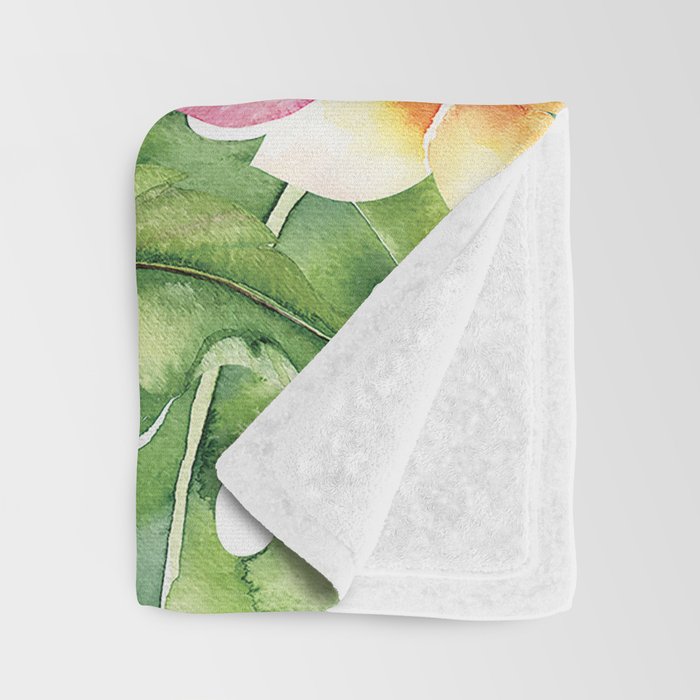 Tropical Botanical Throw Blanket Gallery Image 3