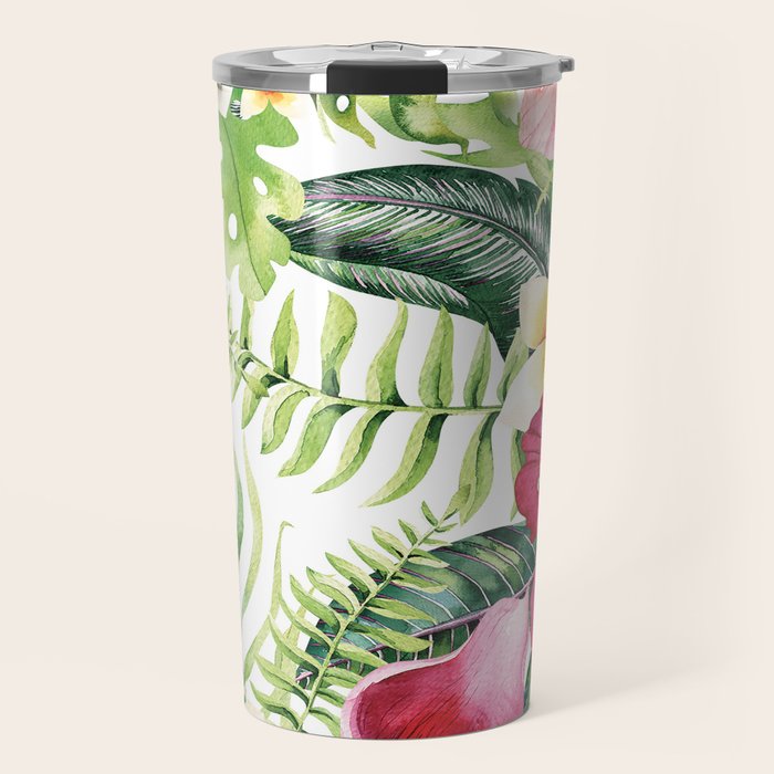 Tropical Botanical Travel Mug Gallery Image 1