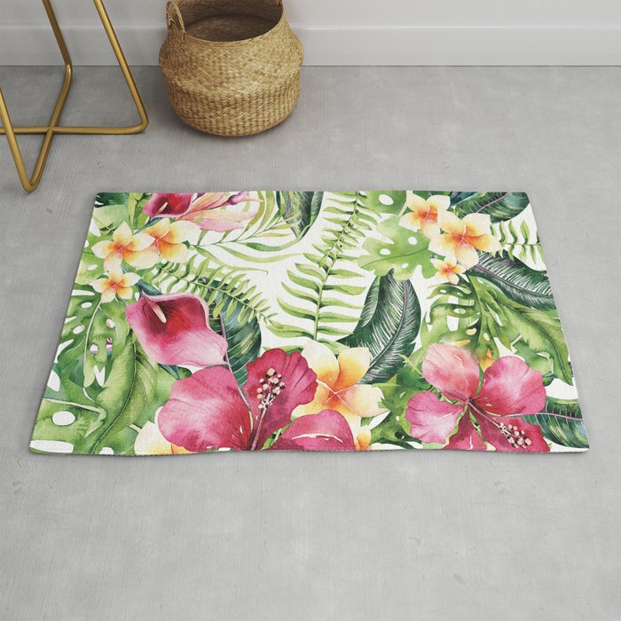 Tropical Botanical Rug Gallery Image 1