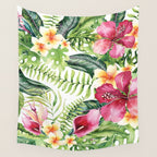Tropical Botanical Wall Tapestry Gallery Image 4