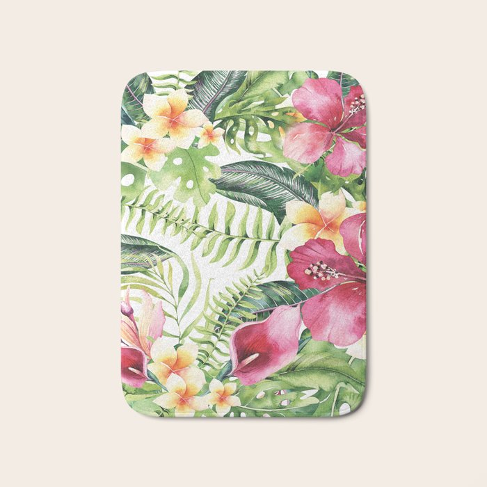 Tropical Botanical Bath Mat Gallery Image 1