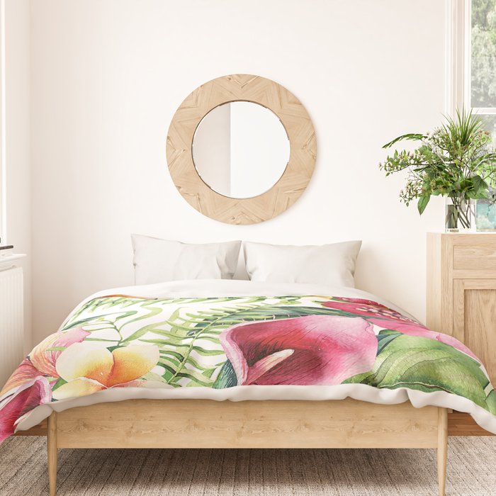 Tropical Botanical Duvet Cover Gallery Image 3