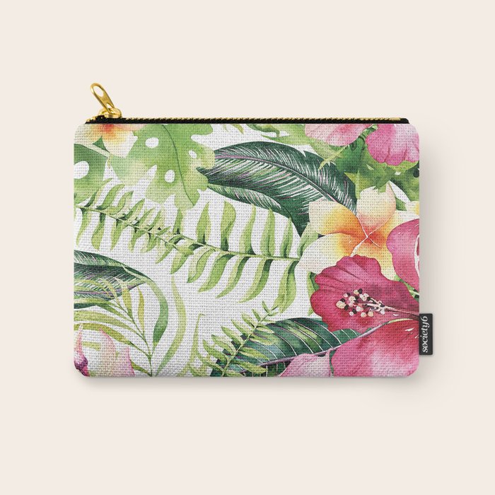 Tropical Botanical Carry All Pouch Gallery Image 1