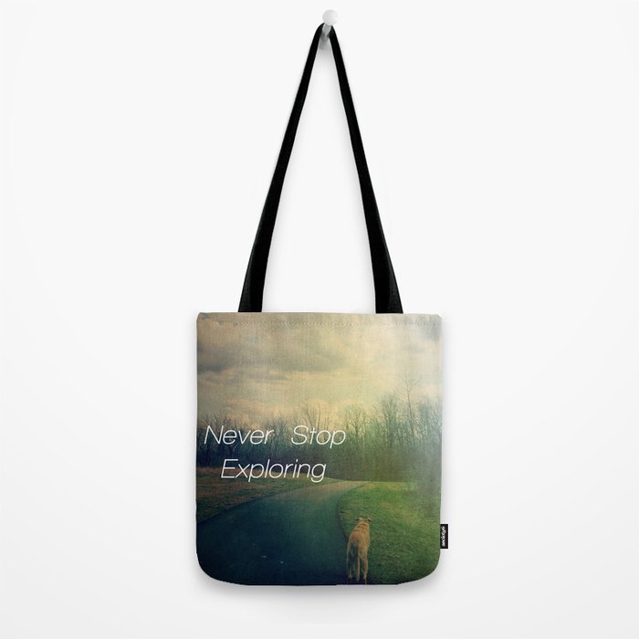 Never Stop Exploring Tote Bag Gallery Image 2