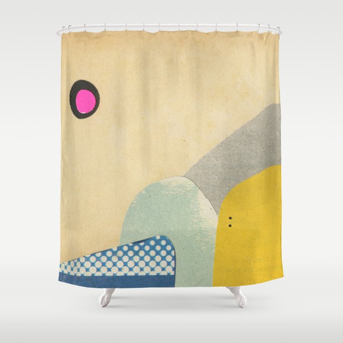 Paper Mountains 4 Shower Curtain Gallery Image 1