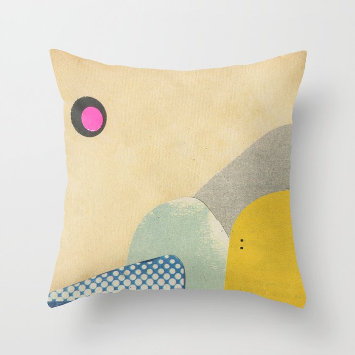 Paper Mountains 4 Throw Pillow Gallery Image 1