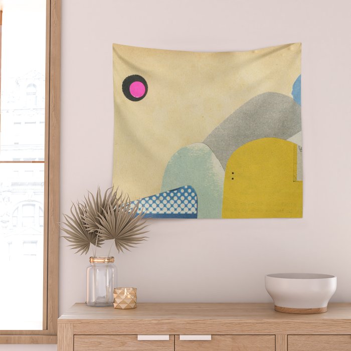 Paper Mountains 4 Wall Tapestry Gallery Image 2