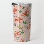 Dancing Tiger (Taupe) Travel Mug Gallery Image 3