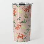 Dancing Tiger (Taupe) Travel Mug Gallery Image 1