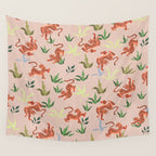 Dancing Tiger (Taupe) Wall Tapestry Gallery Image 4
