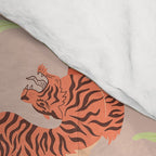 Dancing Tiger (Taupe) Comforter Gallery Image 4