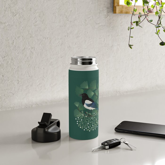 Magpie & Mistletoe Water Bottle Gallery Image 4