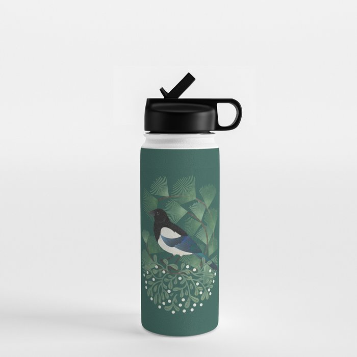 Magpie & Mistletoe Water Bottle Gallery Image 1