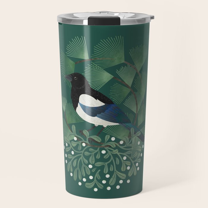 Magpie & Mistletoe Travel Mug Gallery Image 1