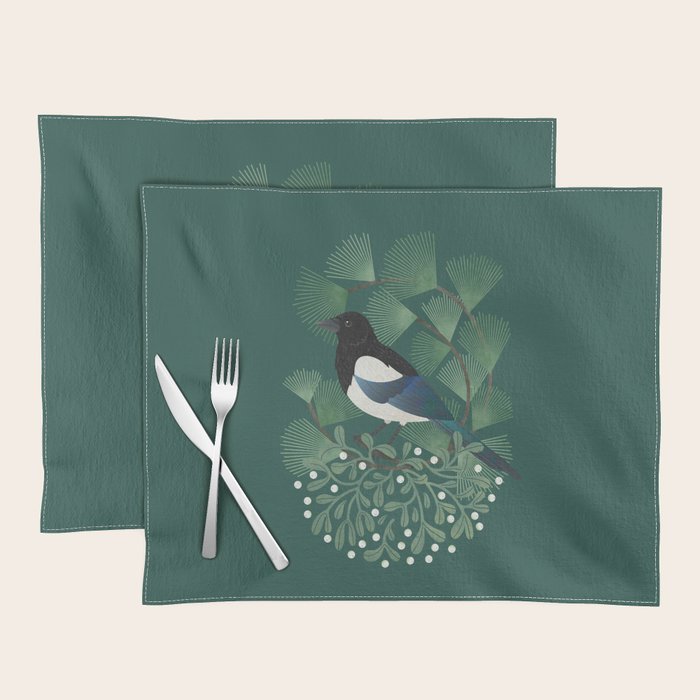 Magpie & Mistletoe Placemat Gallery Image 1