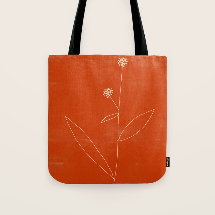 Minimal Abstract Art Plant 39 Tote Bag Gallery Image 1