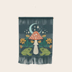 Moonlight Flower Frogs and Mushroom Wall Hanging Gallery Image 1