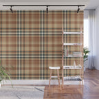 Cozy Autumn Plaid Wall Mural Gallery Image 1