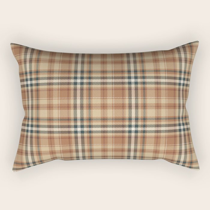 Cozy Autumn Plaid Rectangular Pillow Gallery Image 1