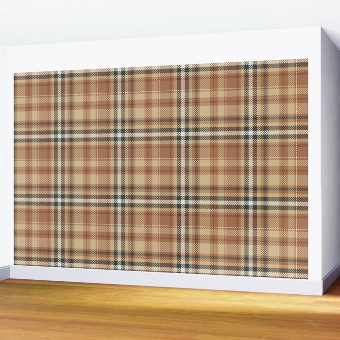 Cozy Autumn Plaid Wall Mural Gallery Image 2