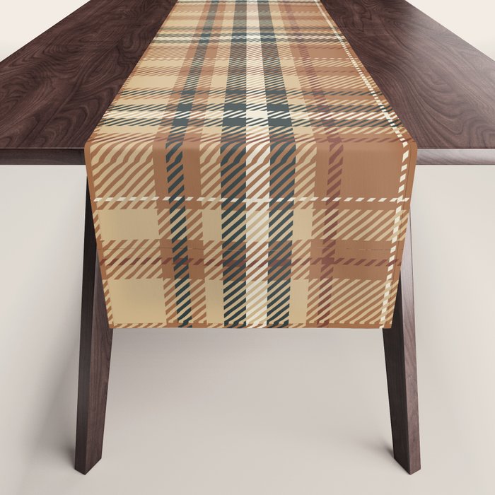 Cozy Autumn Plaid Table Runner Gallery Image 1