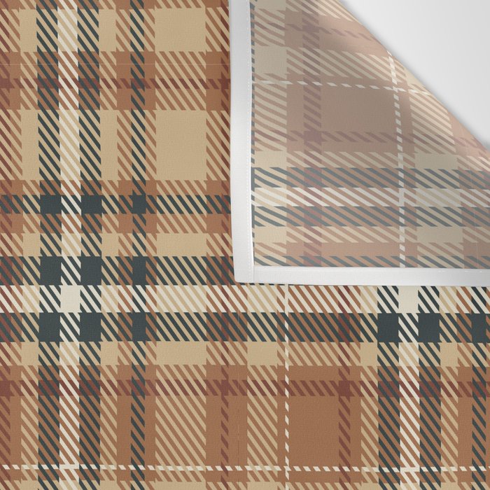 Cozy Autumn Plaid Wall Tapestry Gallery Image 3