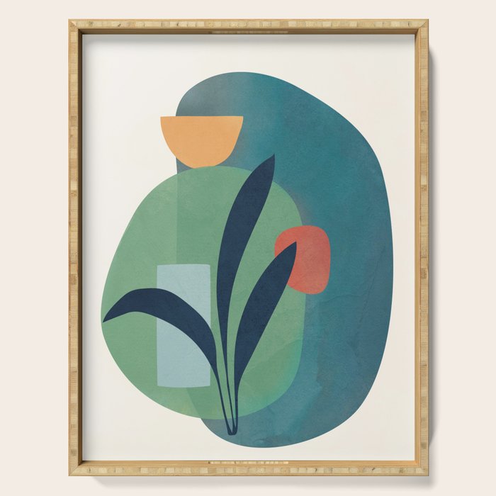 Minimal Abstract Shapes No.42 Serving Tray Gallery Image 1