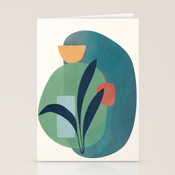 Minimal Abstract Shapes No.42 Stationery Card Gallery Image 1