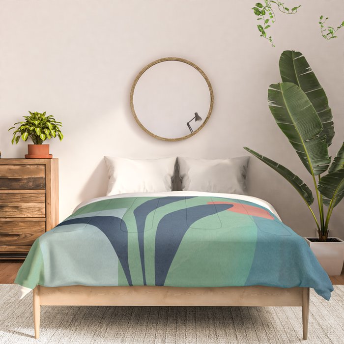 Minimal Abstract Shapes No.42 Comforter Gallery Image 3