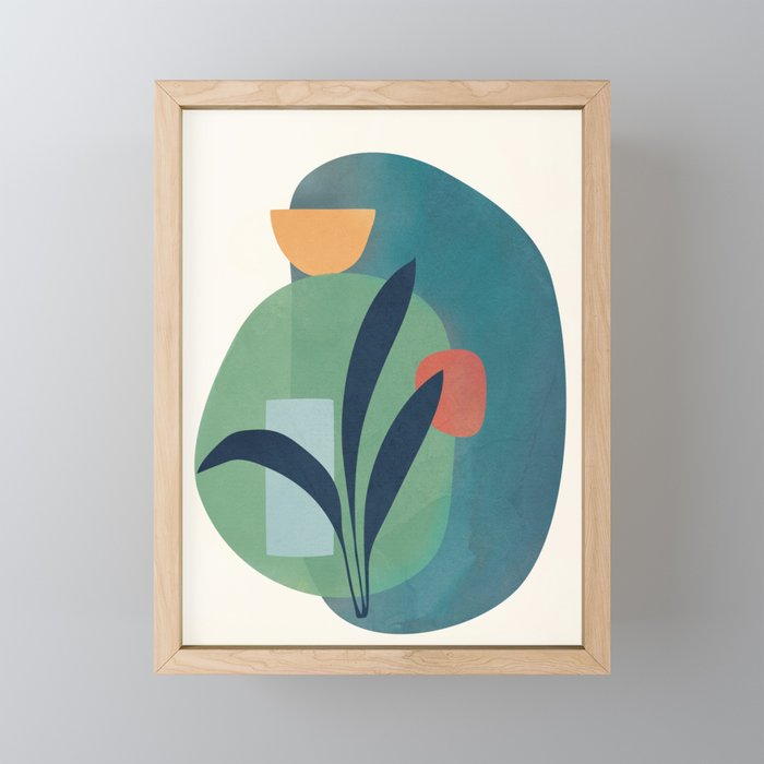 Minimal Abstract Shapes No.42 Mini Art Print Gallery Image 1