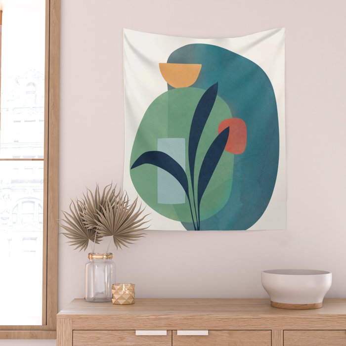 Minimal Abstract Shapes No.42 Wall Tapestry Gallery Image 2