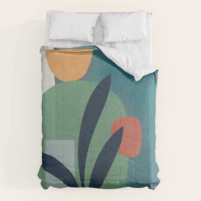 Minimal Abstract Shapes No.42 Comforter Gallery Image 6