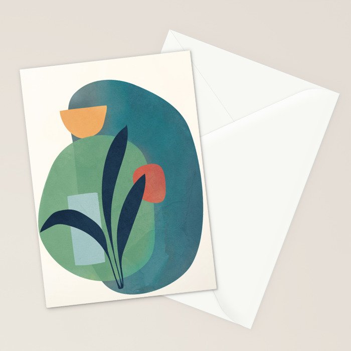 Minimal Abstract Shapes No.42 Stationery Card Gallery Image 2