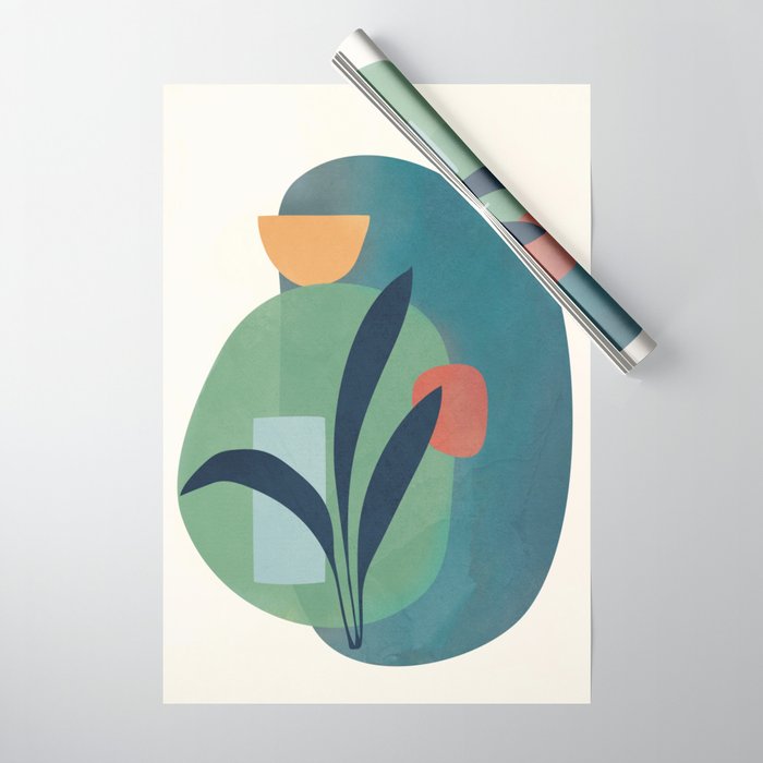 Minimal Abstract Shapes No.42 Wrapping Paper Gallery Image 1
