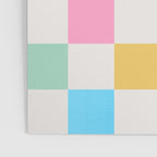 Pastel Checkered Pattern Poster Gallery Image 3