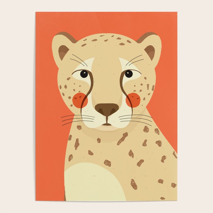 Cheetah, Animal Portrait Poster Gallery Image 4