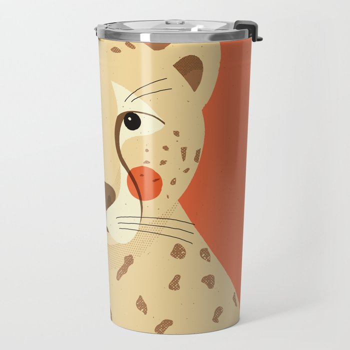 Cheetah, Animal Portrait Travel Mug Gallery Image 2