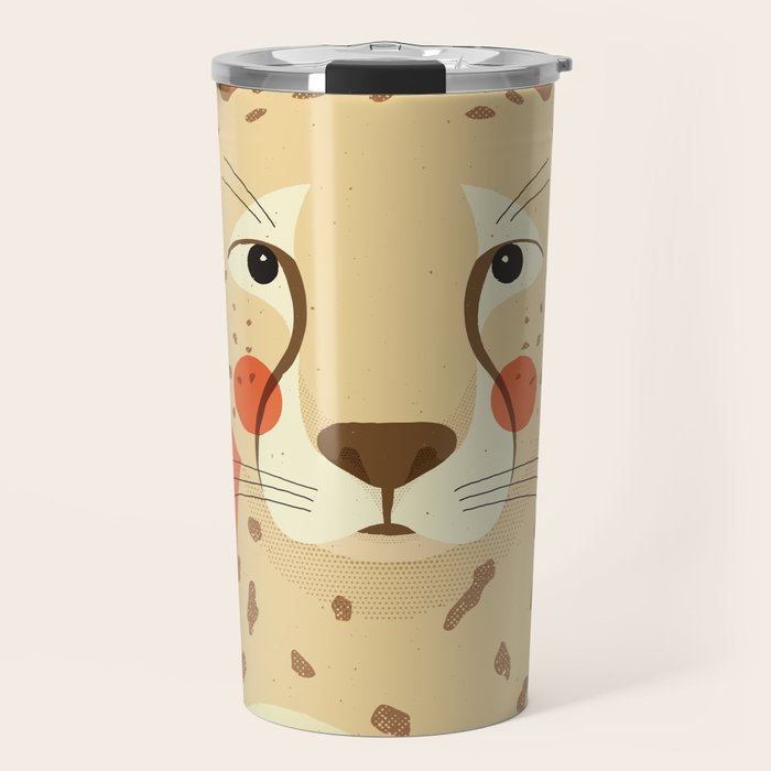 Cheetah, Animal Portrait Travel Mug Gallery Image 1