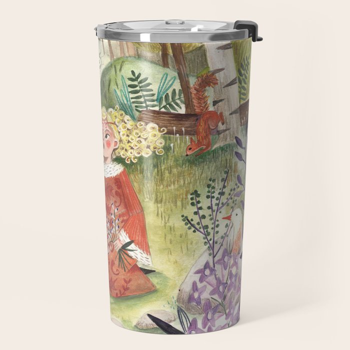 Kids Fairytale Folktale The forest of Lilacs  Travel Mug Gallery Image 2