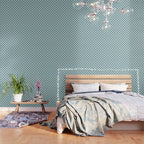 Starry Art Deco Pattern XI Teal Green Wallpaper Gallery Image 3