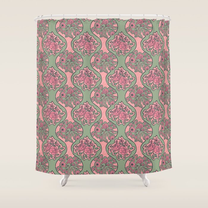 Blossom Elegance Charm Shower Curtain Gallery Image 1